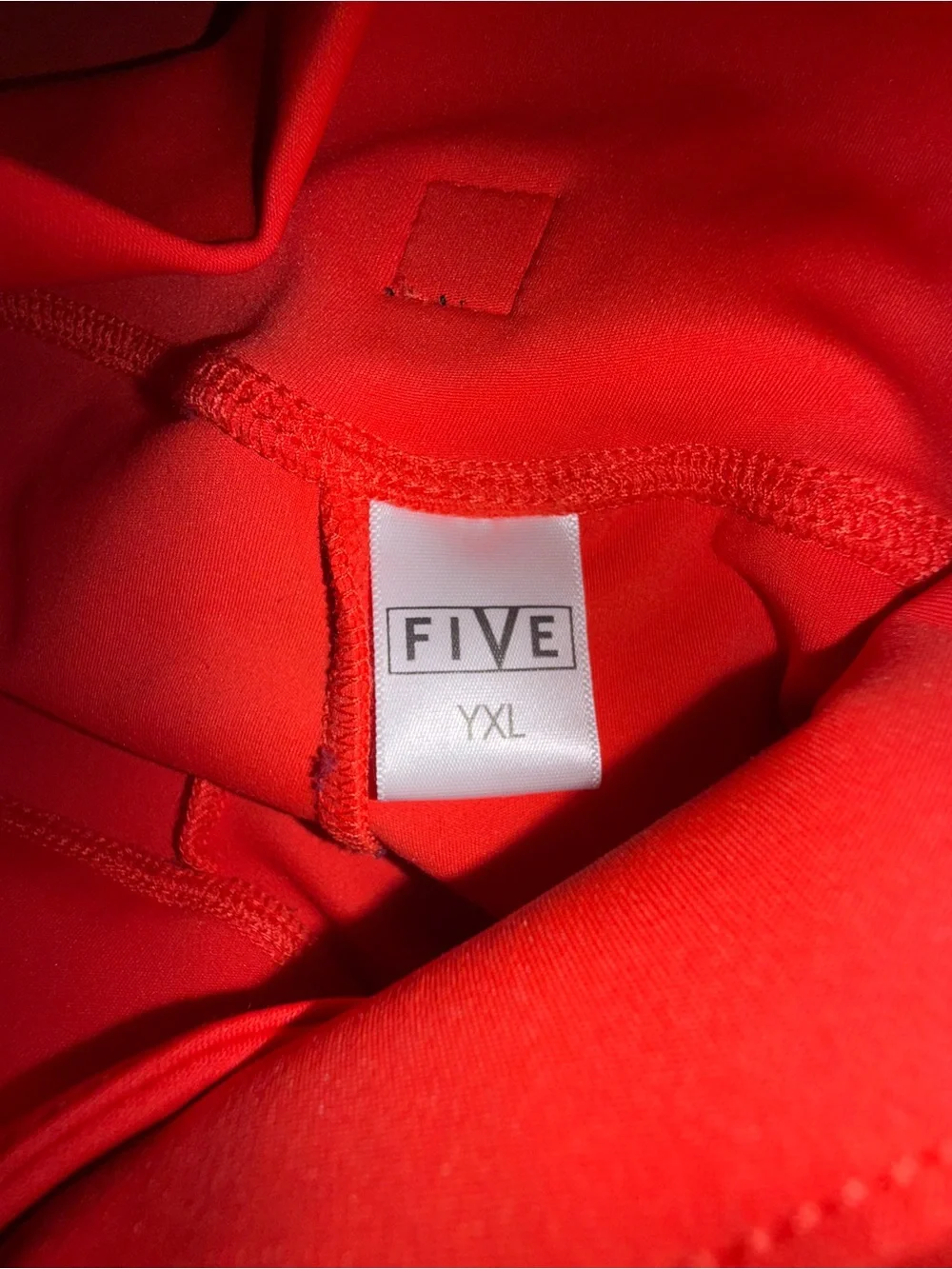 Five the Label Red 2 Piece Dance Set, Bra Top and Pants Size Youth X-Large